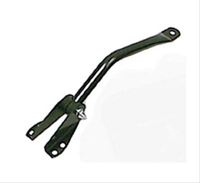Rugged Ridge 55-86 Jeep CJ Black Left Mirror Arm & Bracket