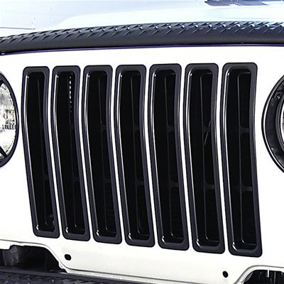 Rugged Ridge Grille Inserts Black 97-06 Jeep Wrangler