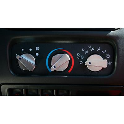 Rugged Ridge 3-Pc Alu Climate Control Knob Set Blue 99-06TJ