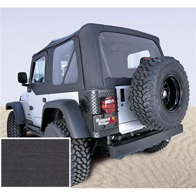 Rugged Ridge S-Top Door Skins Black Clear Windows 97-02 Jeep Wrangler TJ