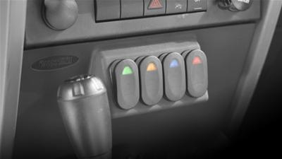 Rugged Ridge Lower Switch Panel Kit 07-10 Jeep Wrangler JK thumbnail 3