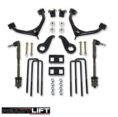 ReadyLift Suspension SST Lift Kits 69-3411 Lift, Torsion Bar Key/Leaf Spring Blocks, 4.0 in. Front, 1.0 in. Rear, Chevy, GMC, Kit thumbnail 2