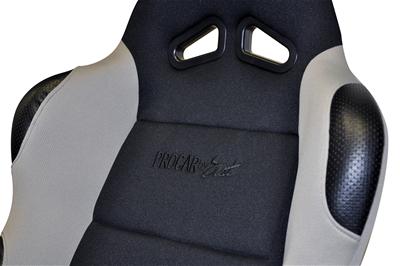 Procar Sportsman Racing Gray/black Velour Seat 80-1606-62R Seat, Series 1606, Lever Reclining, Passenger Side, Velour, Gray, Each thumbnail 3