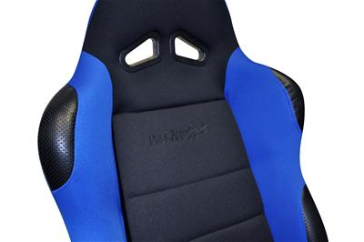 Procar Sportsman Racing Black/blue Velour Seat 80-1606-65L Seat, Series 1606, Lever Reclining, Driver Side, Velour, Black/Blue, Each thumbnail 3