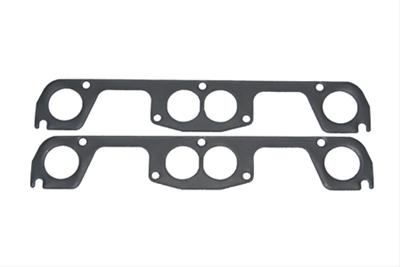 SCE AccuSeal Pro Exhaust Gaskets 211283 Header and Manifold Gaskets, Pro, Graphite/Steel, Round Port, Chevrolet, Small Block, Pair