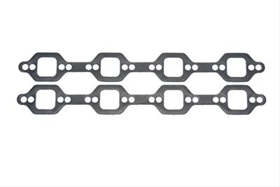 SCE AccuSeal Pro Exhaust Gaskets 236187 Header and Manifold Gaskets, Pro, Graphite/Steel, Square Port, Dual Bolt Pattern, Ford, 289, 302, 351W, Pair