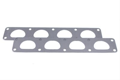 SCE AccuSeal Pro Exhaust Gaskets 267081 Header and Manifold Gaskets, Pro, Graphite/Steel, D-port, for Donovan 417 Heads, Chrysler, Dodge, Plymouth, Mopar Hemi (Early), Pair