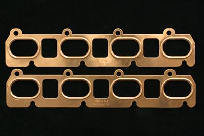 SCE Pro Copper Embossed Exhaust Gaskets 4146 Gaskets, Header, Copper, Ford, Modular V8, Pair thumbnail 2
