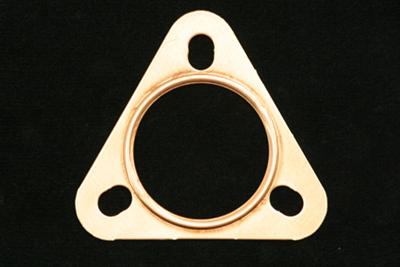 SCE Pro Copper Embossed Exhaust Flange Gaskets 4220 Collector Gasket, Copper, Embossed, 3-Hole, 2.25 in. Inside Diameter, Each thumbnail 2