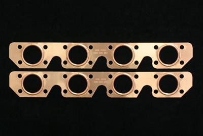 SCE Pro Copper Embossed Exhaust Gaskets 4336 Gaskets, Header, Copper, Ford, Small Block, Pair