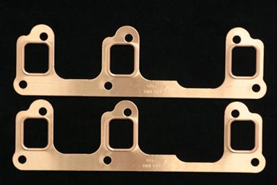 SCE Pro Copper Embossed Exhaust Gaskets 4472 Gaskets, Copper, Stock Port, Buick, V6, Pair