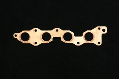 SCE Pro Copper Embossed Exhaust Gaskets 9424 Header and Manifold Gaskets, Embossed, Stock Port, Fits the G13B Engine, Suzuki, 1.6L, Each