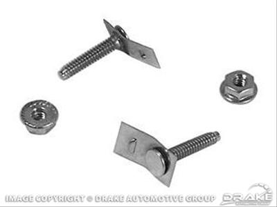 Scott Drake Body Fasteners 372719-S100 Fasteners, Clip Nuts, Rear Valance Mounting, Hex, Steel, Natural, Ford, Kit