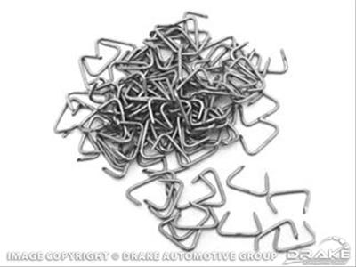 Scott Drake Replacement Upholstery Hog Rings 377595-S Rings, Steel, Natural, Ford, Set of 500