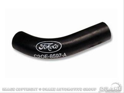 Scott Drake Bypass Hoses C2DZ-8597-A 64-66 Hose with FoMoCo Oval Logo