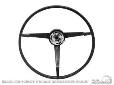 Scott Drake Replacement Steering Wheels C4ZZ-3600-BK Wheel, Replacement, ABS Plastic, Black, Ford, 2-Bolt Mount, Each thumbnail 2