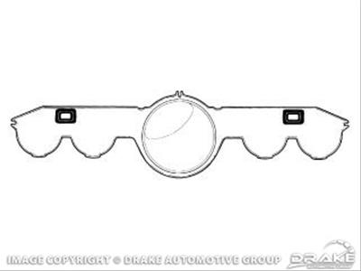 Scott Drake Replacement Gauge Lenses C5ZZ-10887-B Instrument Lens, Full Instrumentation, Plastic, Clear, Ford, Each thumbnail 2