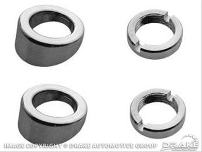 Scott Drake Wiper Bezel and Nut Kits C5ZZ-17514-K Kit, Windshield Arm Components, Ford, Kit