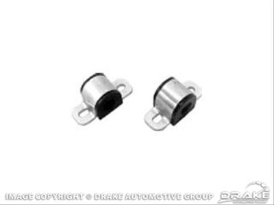 Scott Drake Sway Bar Bushings C5ZZ-5486-F Bushings, Front, Polyurethane, Black, 1.00 in. Diameter, Ford, Pair