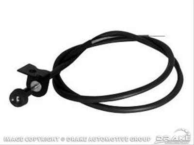 Scott Drake Choke Cables C5ZZ-9700-AR Cable, Black Nylon Jacket, Ford, Each thumbnail 2