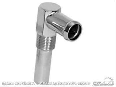 Scott Drake Heater Hose Elbow Fittings C6AZ-18599-C Fitting, Elbow, 90 degree, Steel, Chrome, 3/8 in. NPT Male Threads, 5/8 in. Nipple, Each thumbnail 3