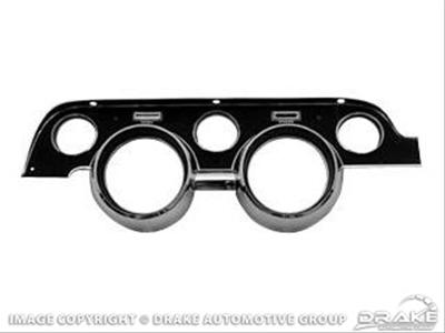 Scott Drake Instrument Panels C7ZZ-10838-C Panel, In-dash, Plastic, Black and Chrome, Ford, Each