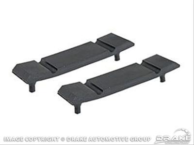 Scott Drake Radiator Mounting Insulators for 1968-1970 COUGAR, MUSTANG - C8ZZ-8125-A Insulators, Lower, Rubber, Black, Ford, Mercury, Pair