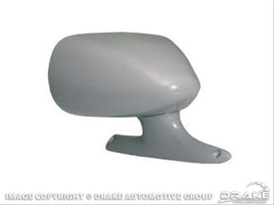 Scott Drake Replacement Outside Mirrors D1ZZ-17696-R Side Mirror, Replacement, Passenger Side, Rectangular, Flat, Gray Housing, Ford, Each
