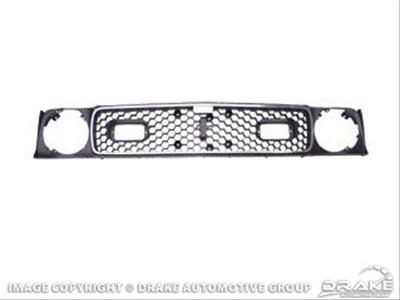 Scott Drake Grilles D1ZZ-8200-C Grille, ABS Plastic, Black, Ford, Each