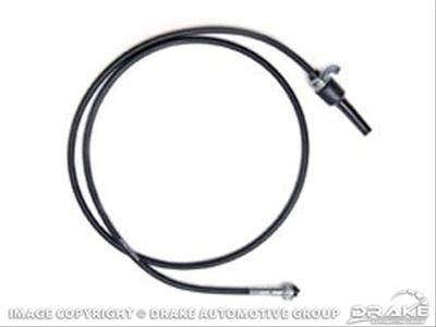 Scott Drake Speedometer Cables D6TZ-17260-A Cable, 71 in. Length, Black Plastic Jacket, Ford, Each