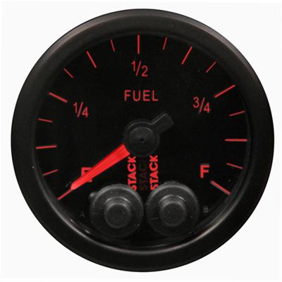 Stack Pro-Control Stepper Motor Analog Gauges ST3515 Gauge, Pro Control, Fuel Level, 0-280 Ohms, 2 1/16 in., Black Face, Analog, Electrical, Each thumbnail 2