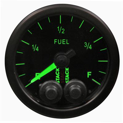 Stack Pro-Control Stepper Motor Analog Gauges ST3515 Gauge, Pro Control, Fuel Level, 0-280 Ohms, 2 1/16 in., Black Face, Analog, Electrical, Each thumbnail 4