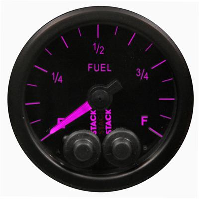 Stack Pro-Control Stepper Motor Analog Gauges ST3515 Gauge, Pro Control, Fuel Level, 0-280 Ohms, 2 1/16 in., Black Face, Analog, Electrical, Each thumbnail 5