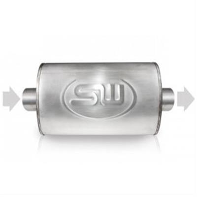 Stainless Works 2.25in ID CENTER INLET/2.25in OD CENTER OUTLET 4inX8in thumbnail 2
