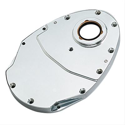 Racing Power Company R6040 Polished Aluminum Timing Cover for Small Block Chevy 
