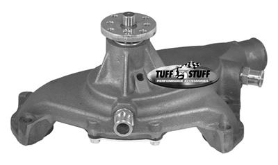 Tuff Stuff Performance Supercool Water Pumps 1494N Pump, Mechanical, High-volume, Iron, Natural, Chevy, Big Block, Short Pump, Each