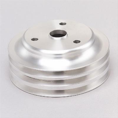 Trans-Dapt Performance Aluminum Crankshaft Pulleys 6058 Pulley, V-Belt, 3-Groove, Aluminum, Polished, Chevy, Small Block, Long Pump, Each thumbnail 5