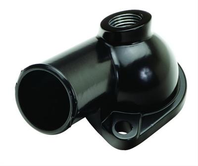Trans-Dapt Performance Powdercoated O-Ring Water Necks 8635 Neck, Zinc Alloy, Black Powdercoated, 15 Degree, Chevy, GMC, Pontiac, Each thumbnail 2