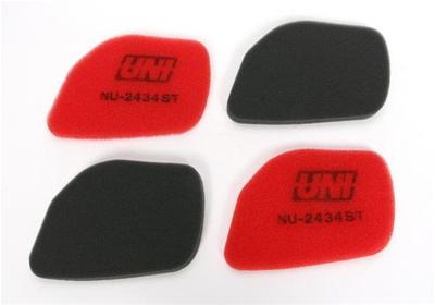 UNI Filter Multi-Stage Competition Air Filters UFI-NU-2434ST Filter, Competition, Foam, Red, Suzuki, Each