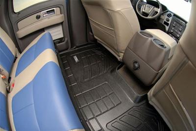 Westin Sure-Fit Floor Liners 72-114019 Mats, Sure-Fit, Second Seat, Thermoplastic, Black, Ford, Pair thumbnail 2