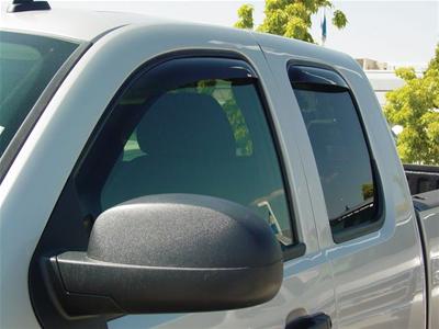 Westin 2007-2014 Chevy Silverado 2500/3500 Extended Cab In-Channel Wind Deflector 4pc - Smoke thumbnail 3