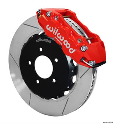 Wilwood AERO6 Front Hat Kit 14.00 Red 99-06 BMW E46