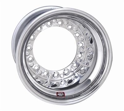 Weld Racing Wide 5 XL Non-Bead-Loc Polished Wheels 15x14 Wheel, XL, Non-Bead-Loc, Aluminum, Polished, 15 in. x 14 in., x 10.25 in. Bolt Circle, 4.00 in. Backspace, Each thumbnail 2