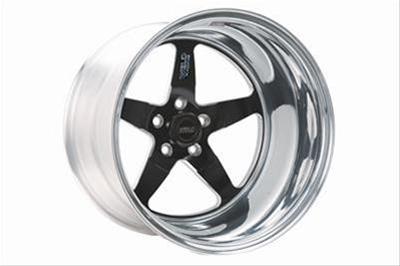 Weld S71 15x4 / 5x4.75 BP / 1.63in. BS Black Wheel (Low Pad) - Non-Beadlock