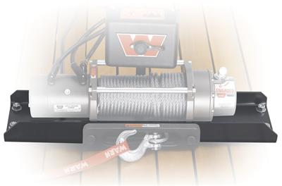 Warn Flatbed Winch Mounting Plates 13942 Mount, Flatbed, Plate Style, Steel, Black Powdercoated, Each thumbnail 2
