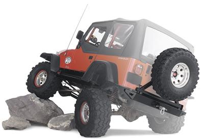 Warn Tire Carriers for 1987-2006 WRANGLER - 64337 Carrier, Steel, Black Powdercoated, Use with Rock Crawler Rear Bumper 65508 or 65509, Jeep, Each thumbnail 3