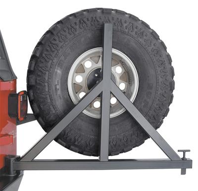 Warn Tire Carriers for 1987-2006 WRANGLER - 64337 Carrier, Steel, Black Powdercoated, Use with Rock Crawler Rear Bumper 65508 or 65509, Jeep, Each thumbnail 2