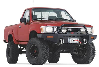 Warn Grille Guard Tubes for 1989-1995 PICKUP - 68451 Tube, Steel, Black, Use with Rock Crawler Front Bumber 68450, Toyota, Each thumbnail 2