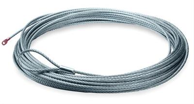 Warn Wire Ropes 68851 Winch Cables and Ropes, Replacement Ropes, Galvanized Steel, 7/32 in. Diameter, 55.00 ft. Length, Each