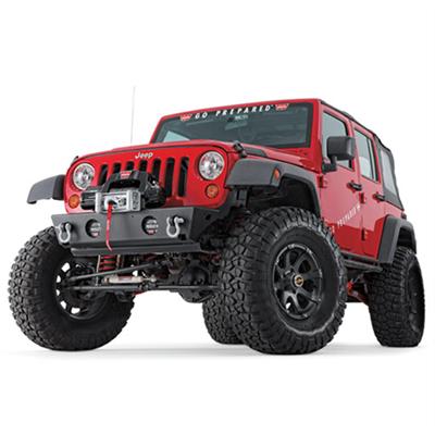 Warn Rock Crawler Bumpers 87700 Bumper, Crawler, Fabricated, Steel, Black, Jeep, Front, Each thumbnail 2